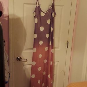 NWOT polyester maxi dress